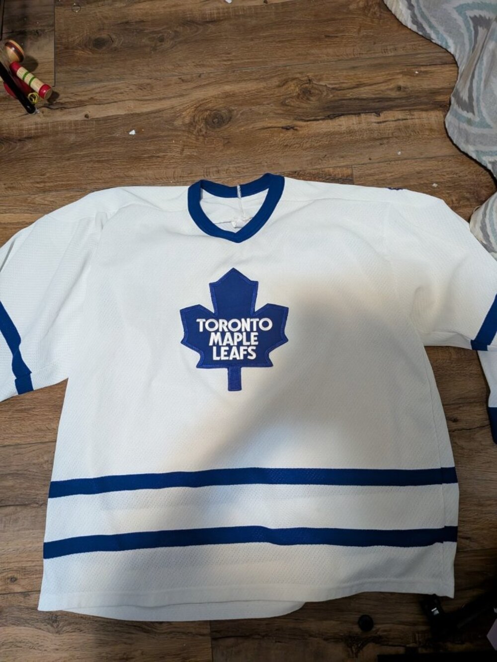 Maska Toronto Maple Leafs Air-Knit NHL Hockey Jersey White Blue Men's Size XL
